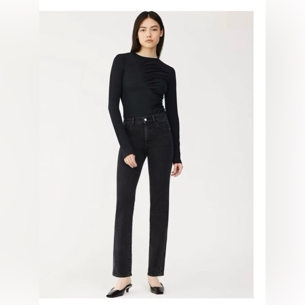 DL1961 Black Straight Leg Women's Jeans